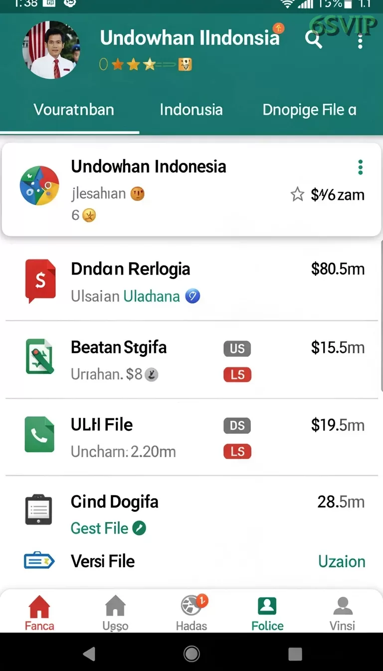 Cuplikan layar KAYA33 — menu navigasi