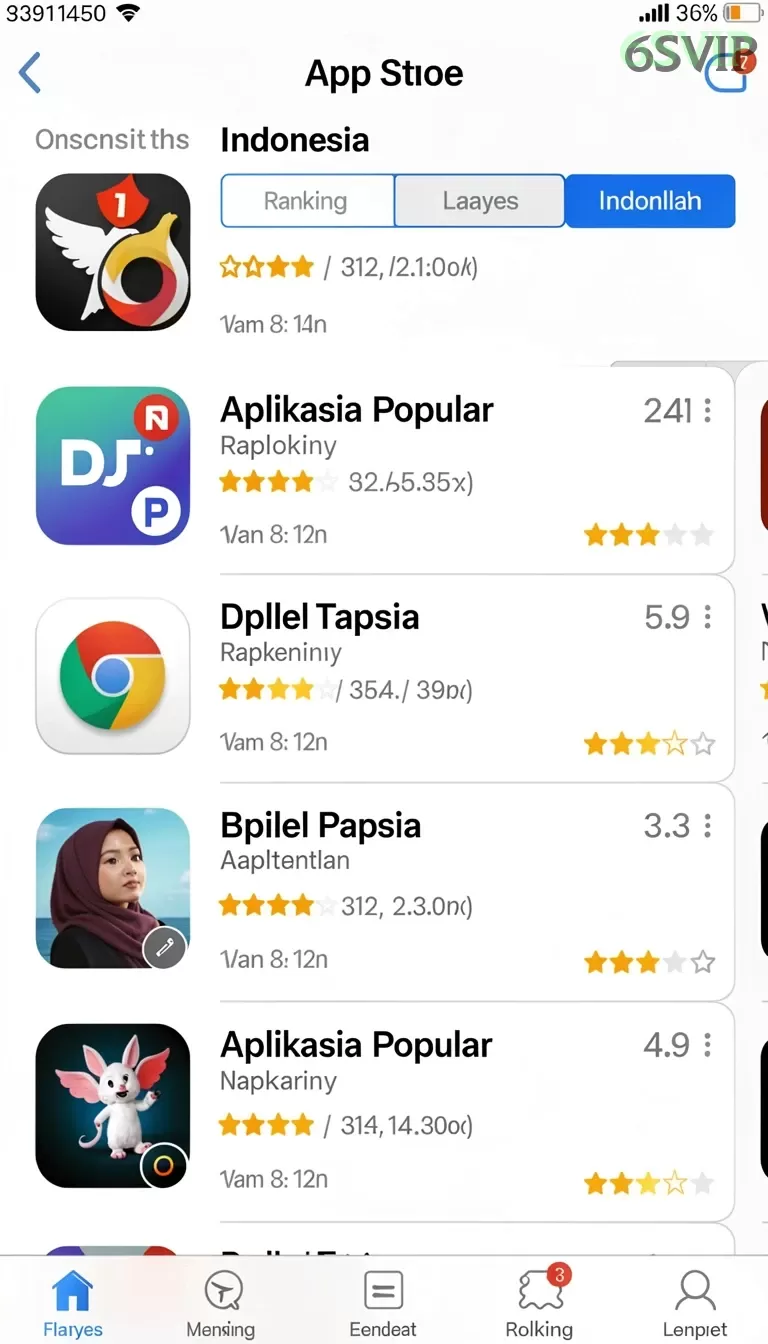 Cuplikan layar IDKLUB — menu navigasi